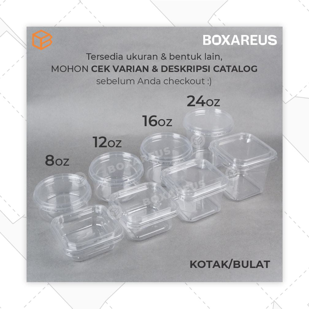 Mangkok Mika/Plastic Bowl - KOTAK (50 Pc)