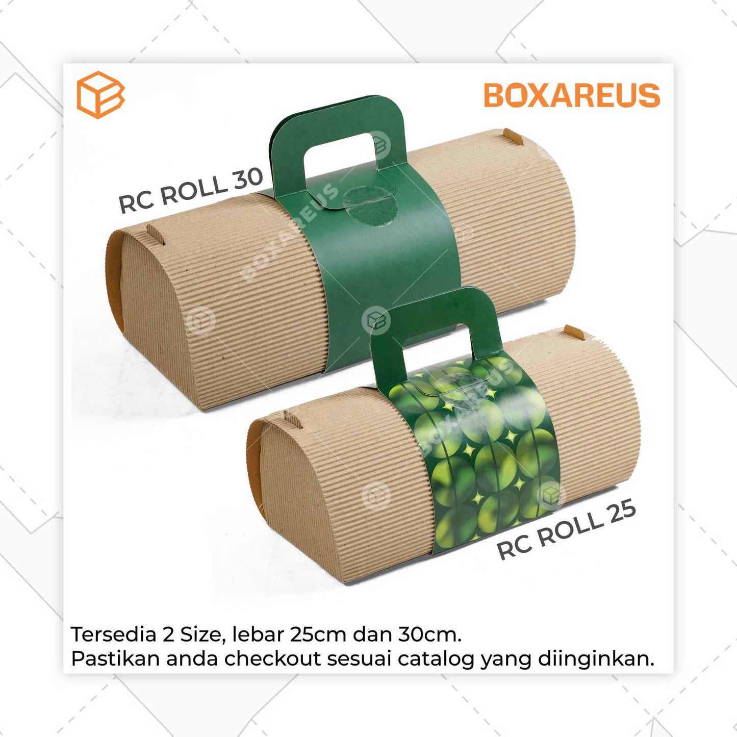 Roll Cake Box - RC ROLL30 (10 Pc)