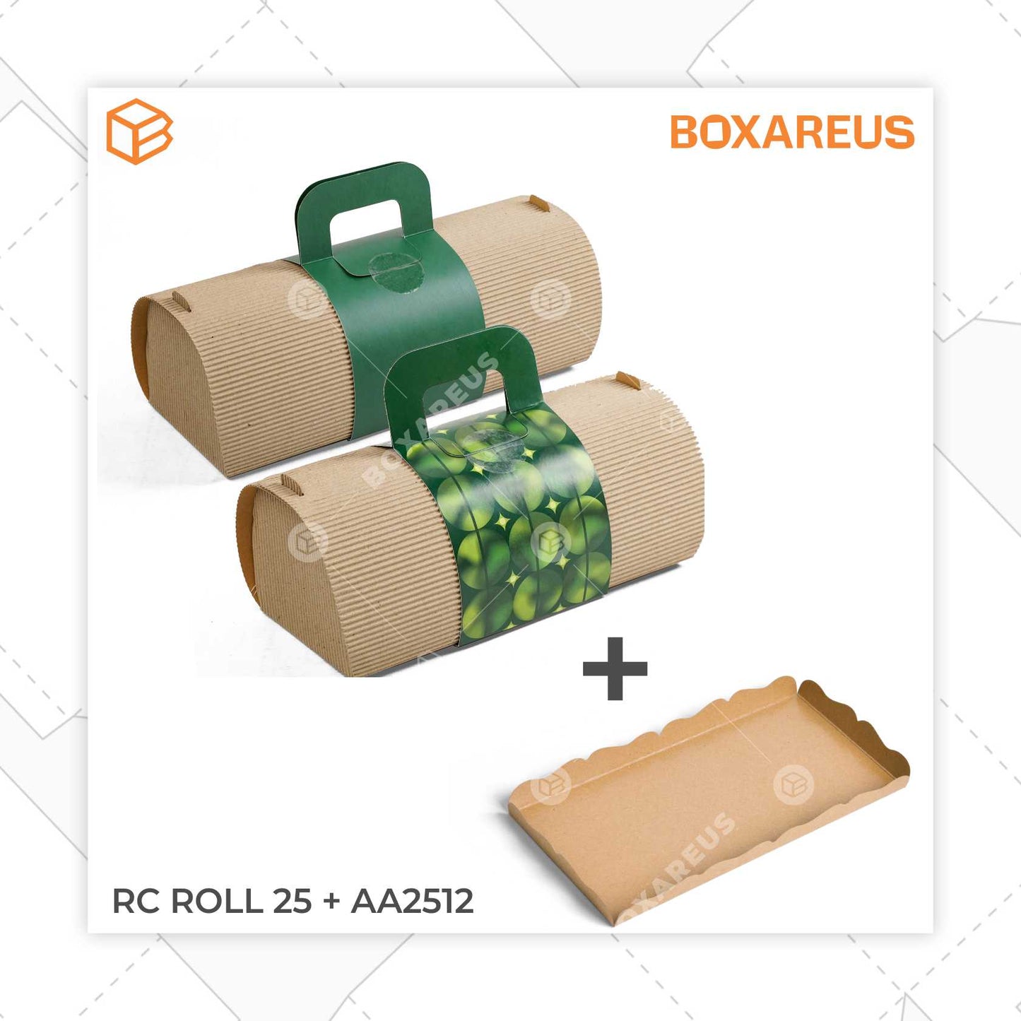 Roll Cake Box - RC ROLL25 (10 Pc)