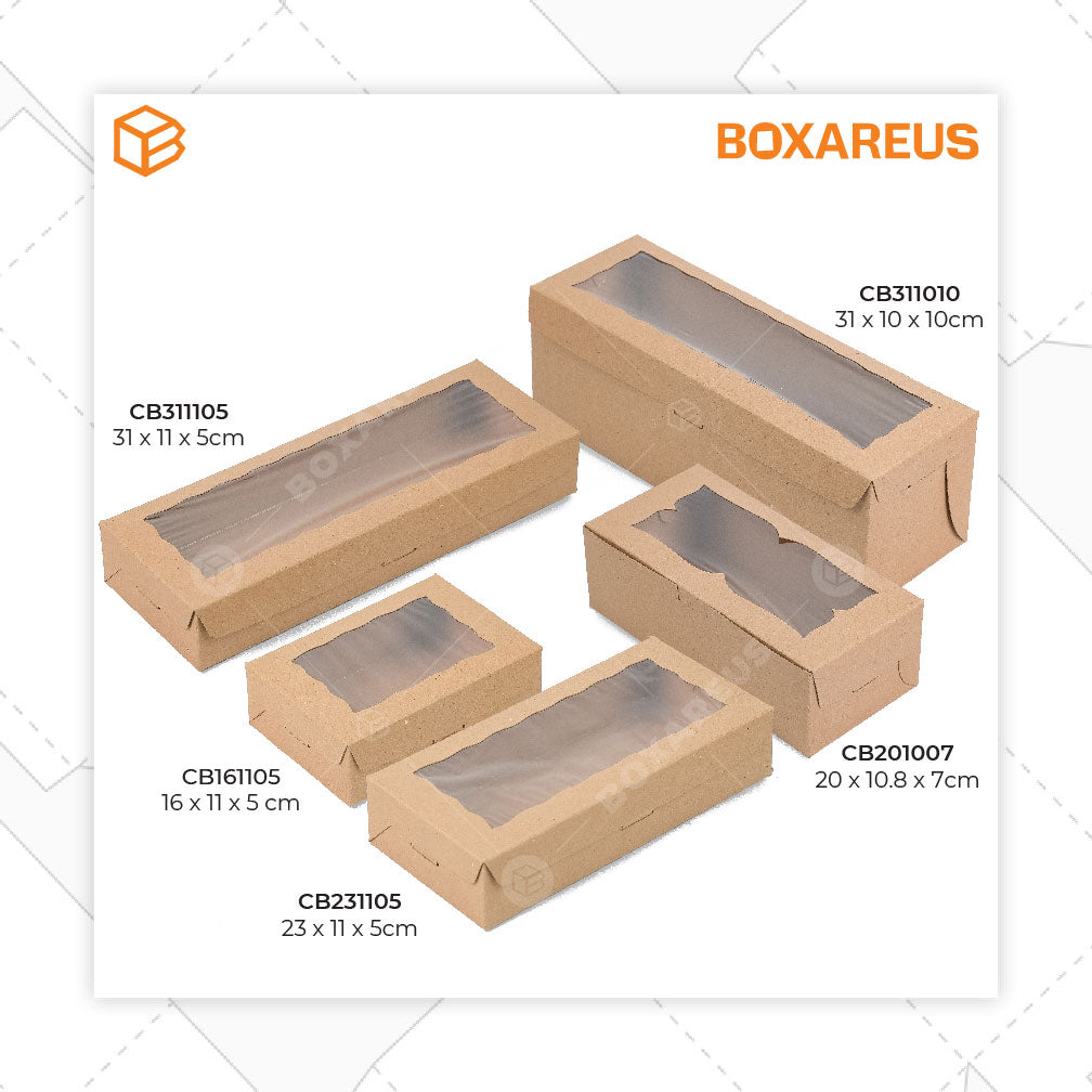 Roll Cake Box - CB311010 - Brown (20 pc)