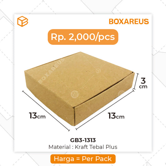 Gift Box - GB3-1313 Brown (20 Pc)