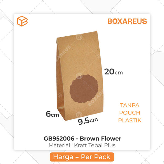 Gift Box - GB952006 Brown Oval (100 Pc)