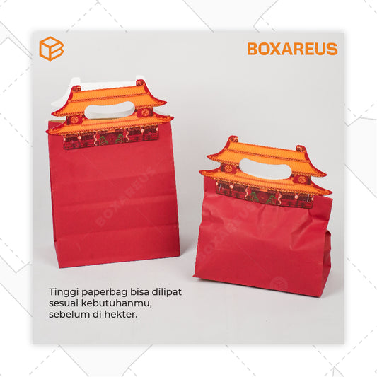 Handle Paperbag Imlek - Handle Only (60 Pc)