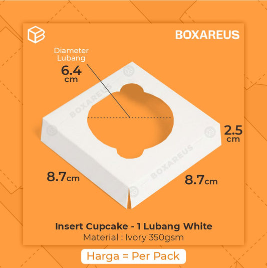 Insert CupCake Lubang 1 - CB101010 (50Pcs)