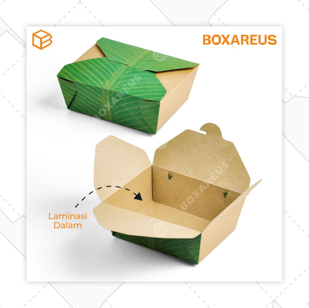 Lunch / Snack Box - LB171465 Daun Pisang (50pcs)