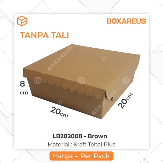 Lunch / Rice Box - LB202008 Tanpa Tali (20 Pc)
