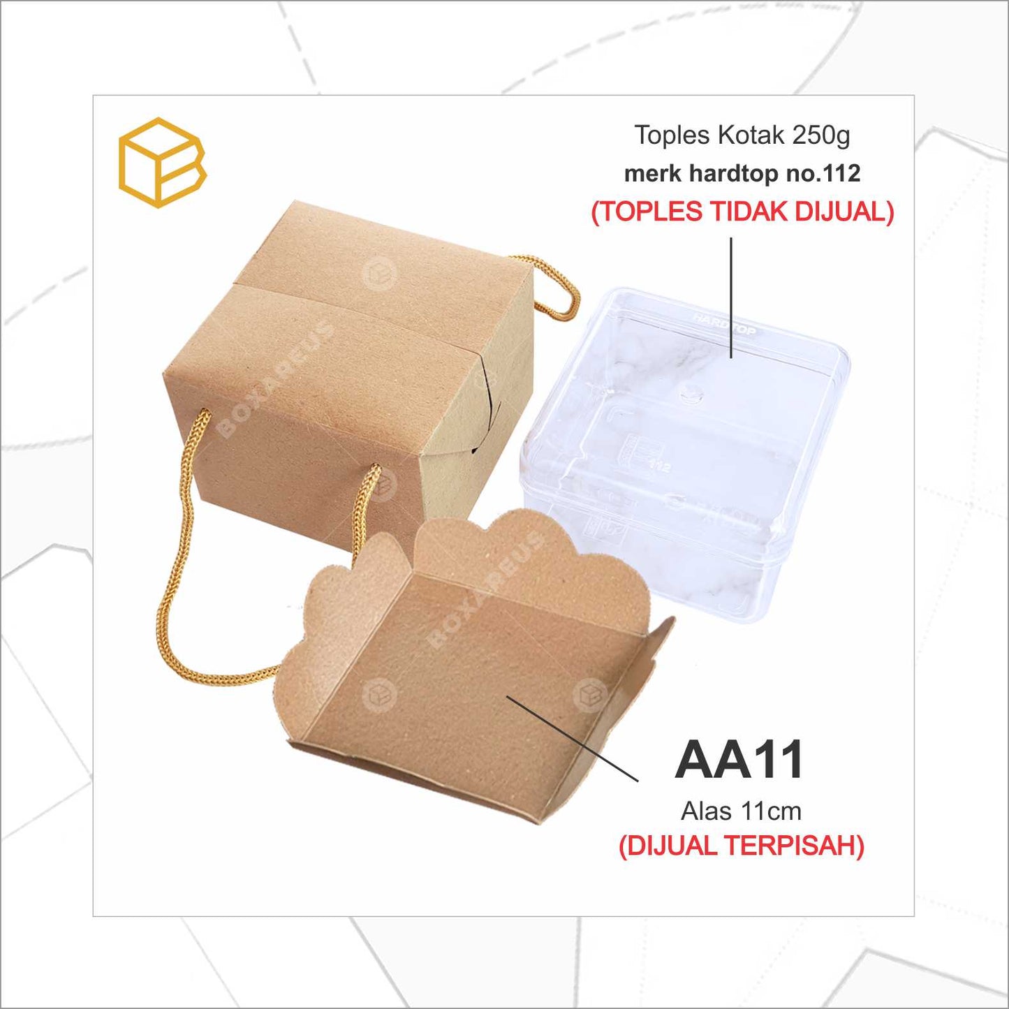 Toples Box - PB111108 Brown (20 Pc)