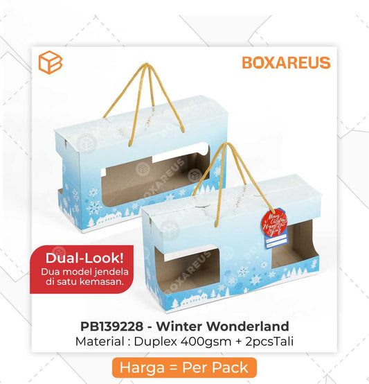 Paper Bag Toples - PB139228 Winter Wonderland (10 Pc)