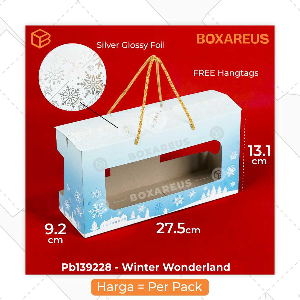Paper Bag Toples - PB139228 Winter Wonderland (10 Pc)