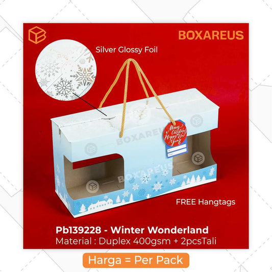 Paper Bag Toples - PB139228 Winter Wonderland (10 Pc)