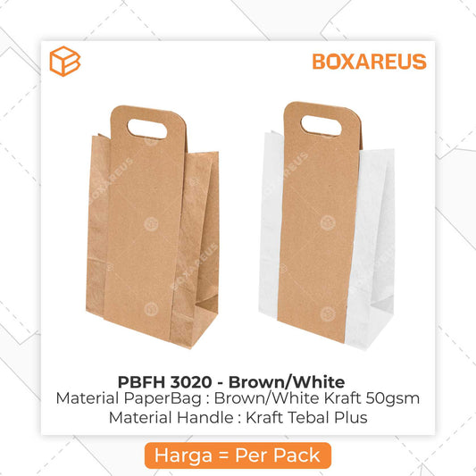 Paper Bag - PBFH3020 White (50 Pc)