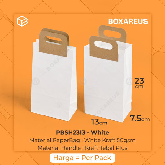 Paper Bag - PBSH2313 White (100 Pc)