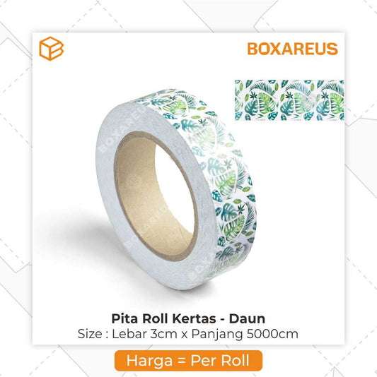 Pita Roll Kertas Motif || 3x5000cm