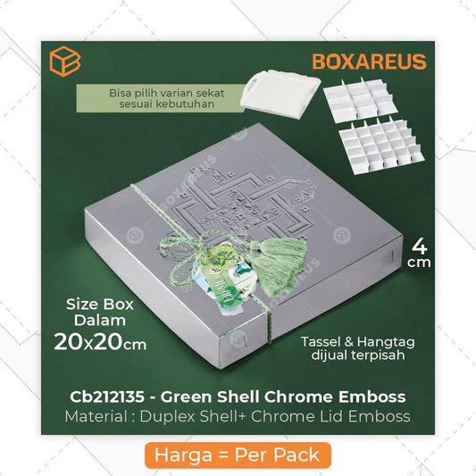 Cake Box/Nastar Box - CB212135 Emboss (10 Pc)