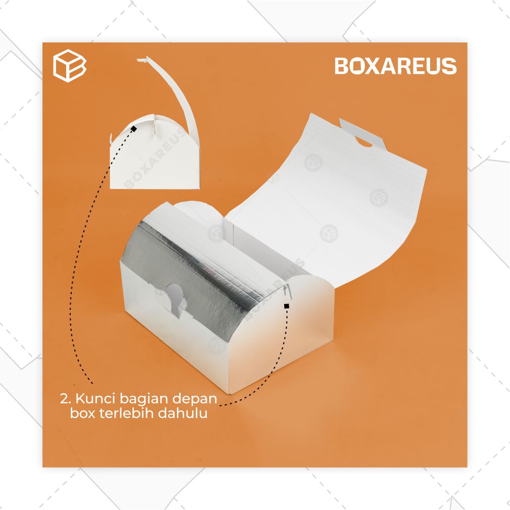 Cake Box - HB Curve Top (10 Pc)