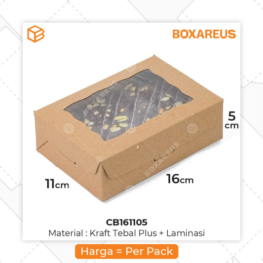 Brownies Box - CB161105 Brown (20 Pc)