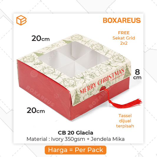Cake Box - CB 20 Glacia Natal (10 Pc)