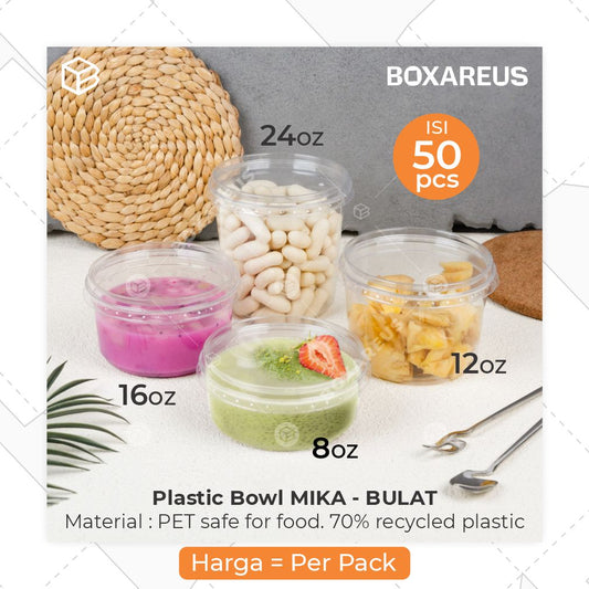 Mangkok Mika/Plastic Bowl - Bulat (30 Pc)