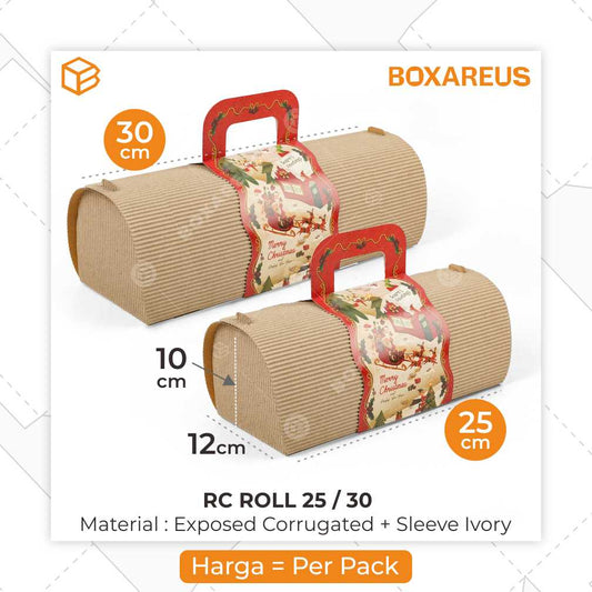 Roll Cake Box - RC Roll Christmas (10 Pc)