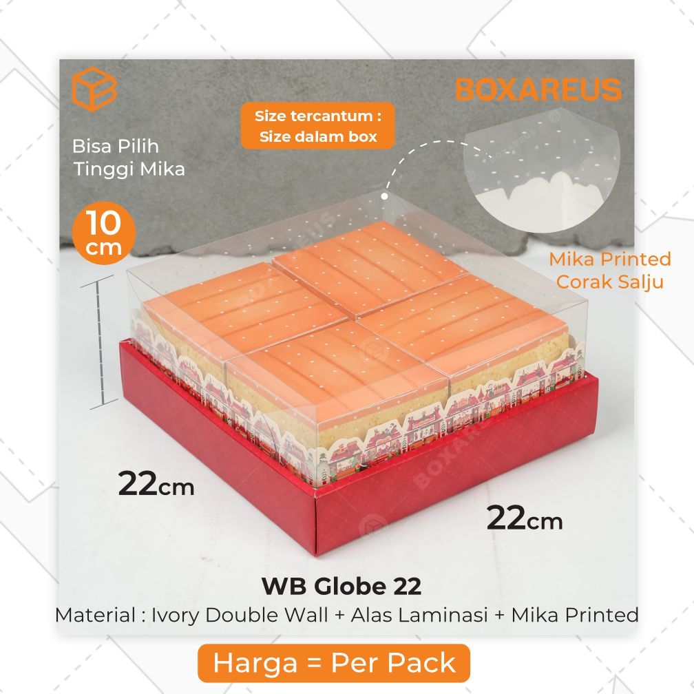 Cake Box - WB Globe 22 Natal (10 Pc)