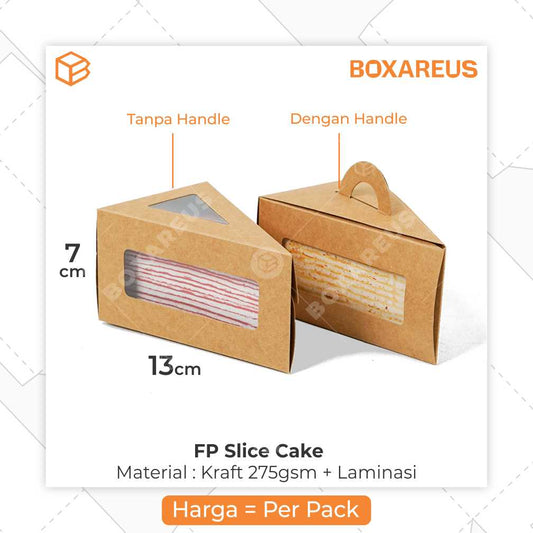 Cake Box - FP Slice Box (50 Pc)