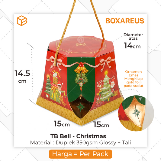 Toples Box - TB Bell Christmas (10 Pc)