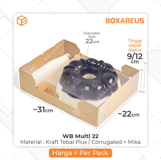 Pudding / Cup Cake Box - WB MULTI 22 (5 Pc)