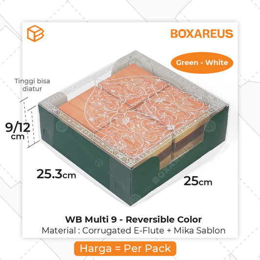 Pudding / Cup Cake Box - WB Multi 9 Eid (5 Pc)