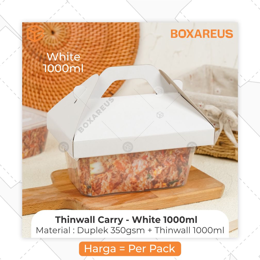 Lunch Box - FP Thinwall Carry 1.000ml (25 Pc)