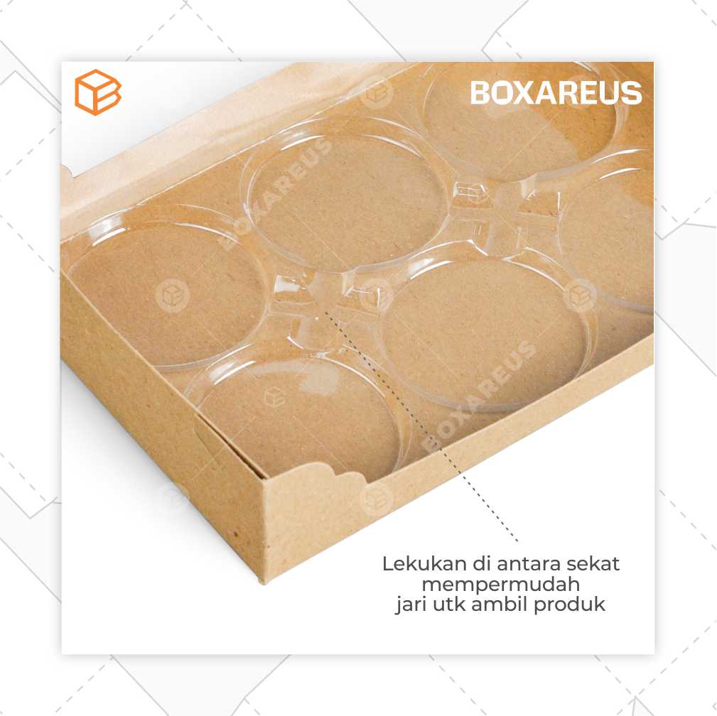 Plastik Tray Puding - PTP Bulat 6 (50 Pc)