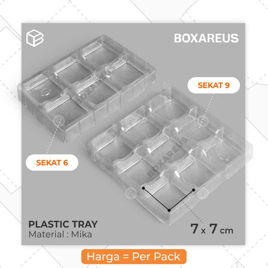 Plastik Tray Puding - PTP Kotak Sekat (50 Pc)