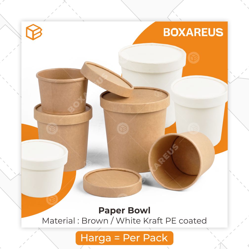 Ice Cream/Soup Cup - Paper Bowl (25 Pc)