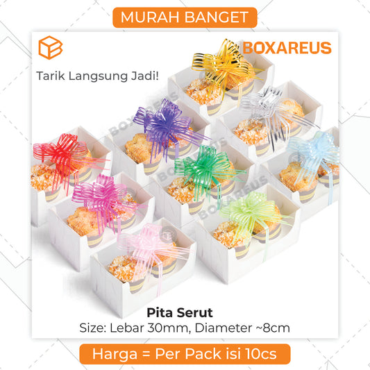 Pita Serut Standar Hiasan Dekorasi (10Pcs)