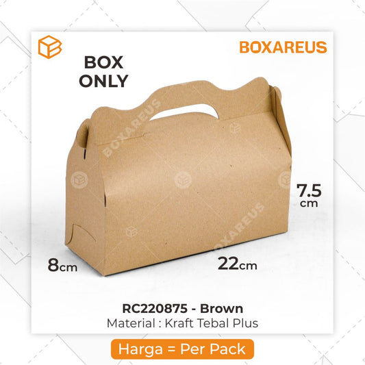 Roll Cake Box - RC220875 Brown (20 Pc)