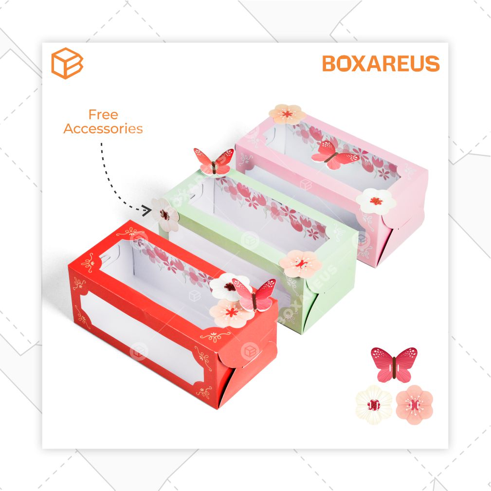 Roll Cake Box - RC251210 Pastel (10 Pc)
