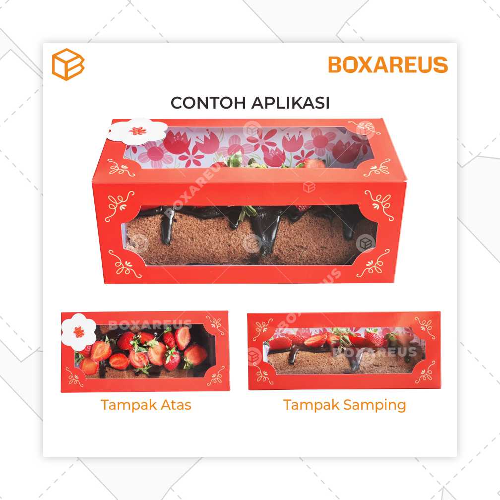Roll Cake Box - RC251210 Pastel (10 Pc)