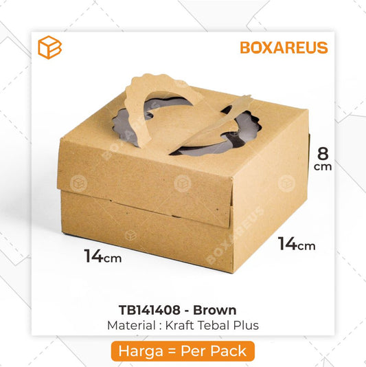Toples Box - TB141408 Brown (20 Pc)