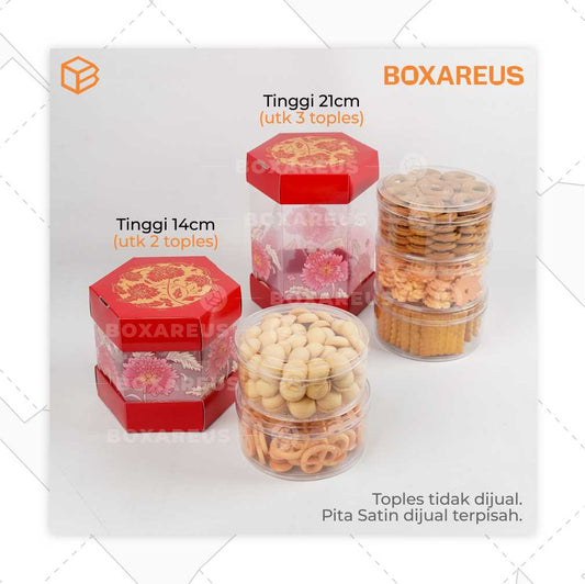 Toples Box - TB Hexagon Peony (10 Pc)
