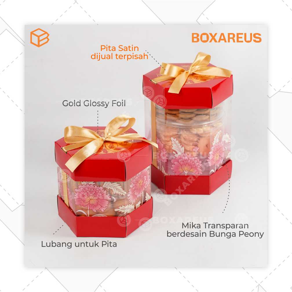 Toples Box - TB Hexagon Peony (10 Pc)
