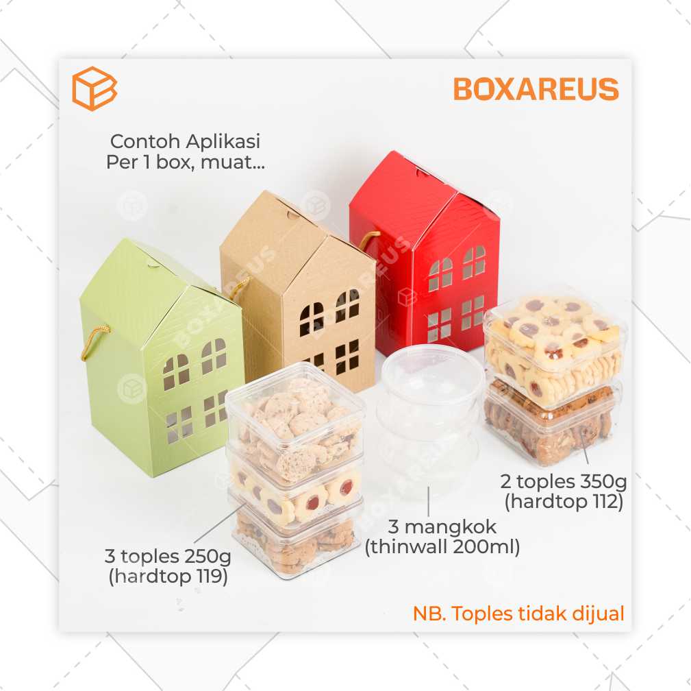 Toples Box Thinwall - TB House (10 Pc)