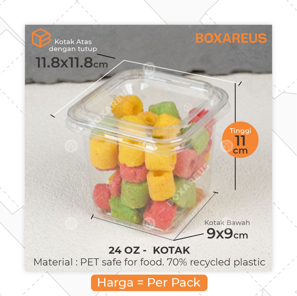 Mangkok Mika/Plastic Bowl - KOTAK (50 Pc)