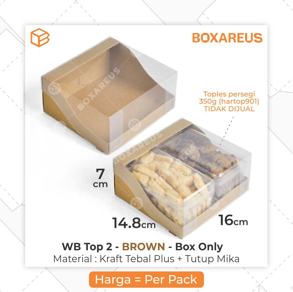 Window Box Toples - WB Top 2 Box Only (10 Pc)