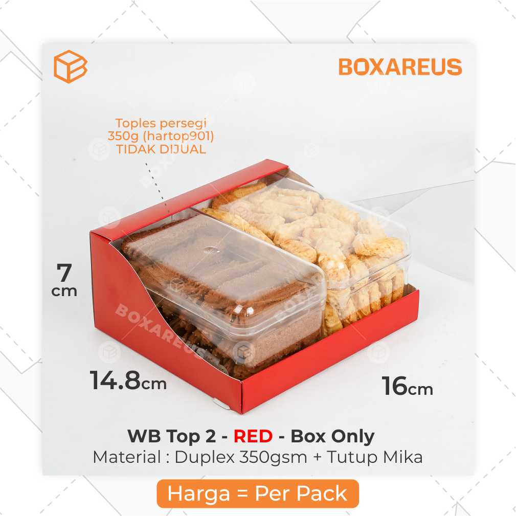 Window Box Toples - WB Top 2 Box Only (10 Pc)