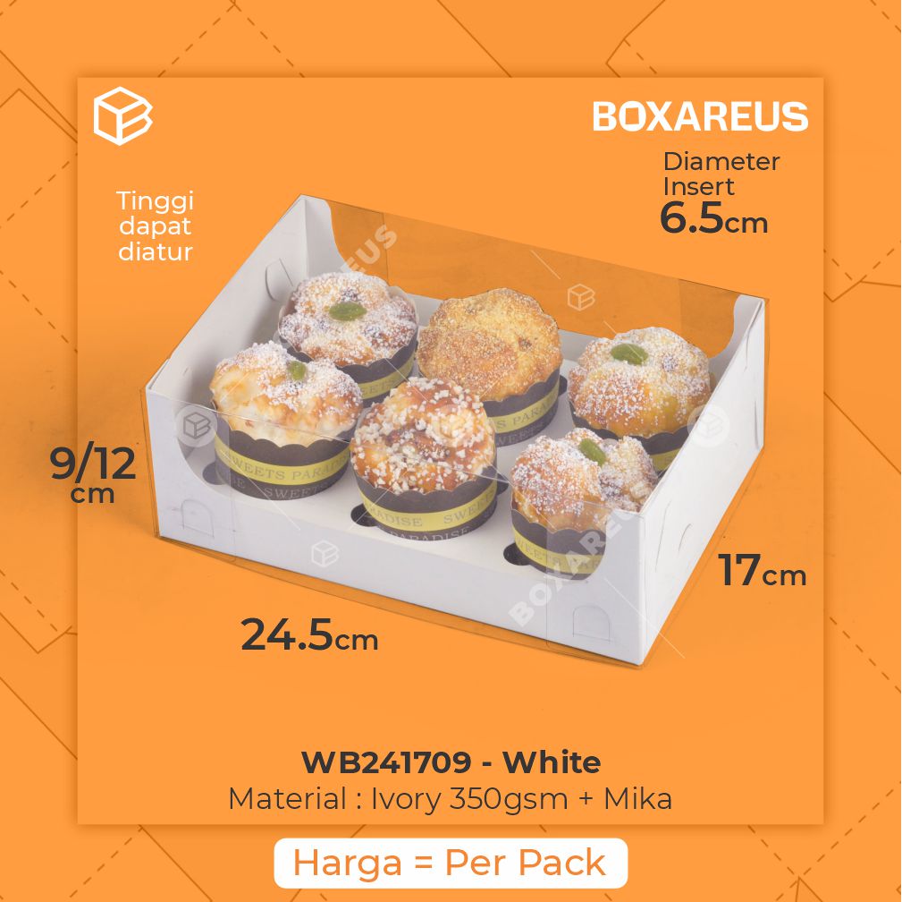 Cup Cake box - WB241709 (10 Pc)
