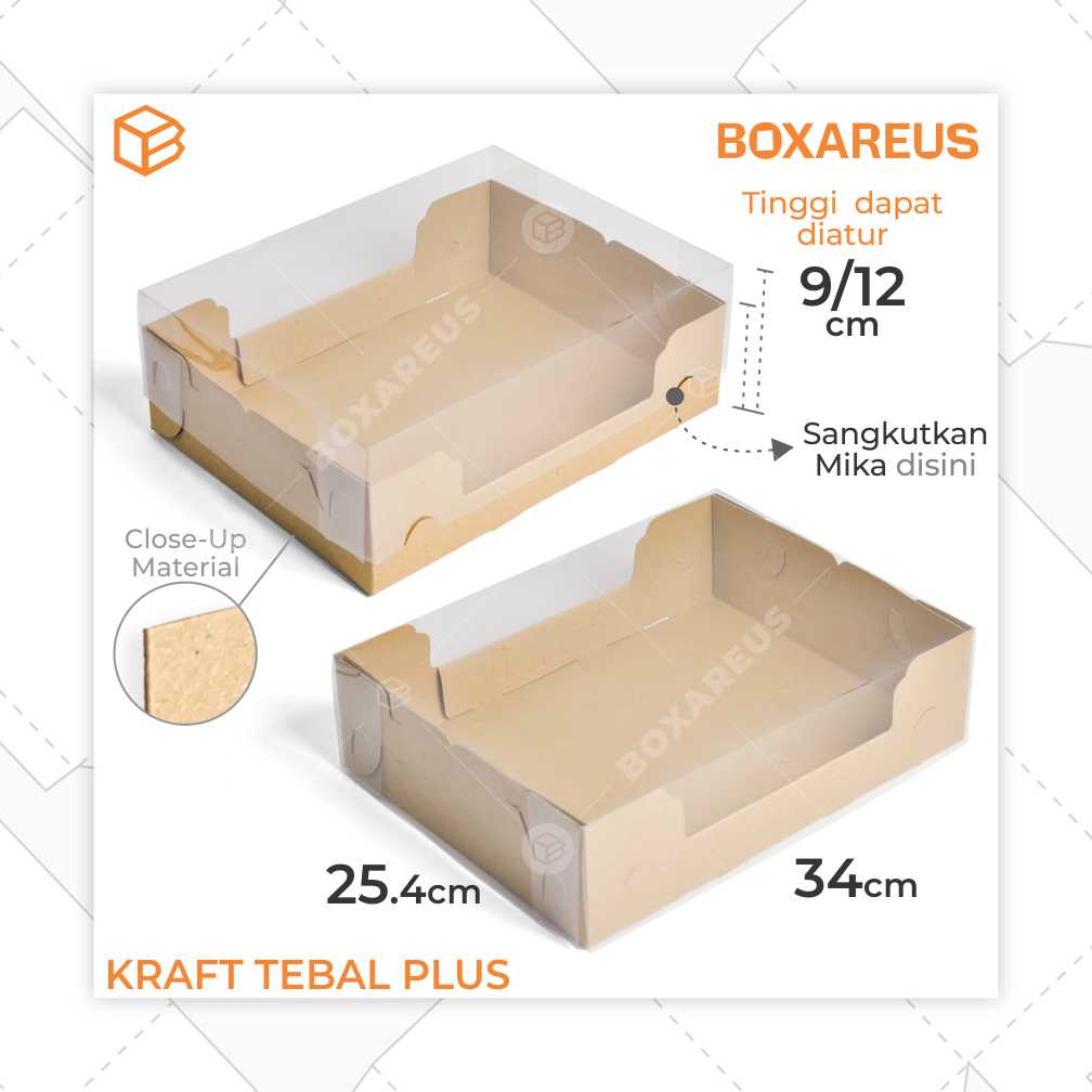 Pudding / Cup Cake Box - WB MULTI 12 (5 Pc)