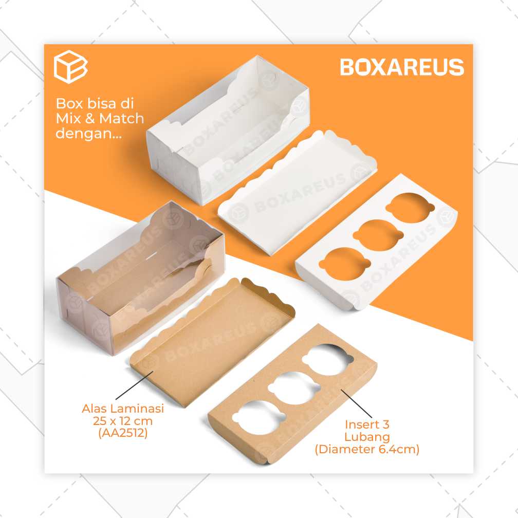 Pudding / Cup Cake Box - WB MULTI 3 (10 Pc)