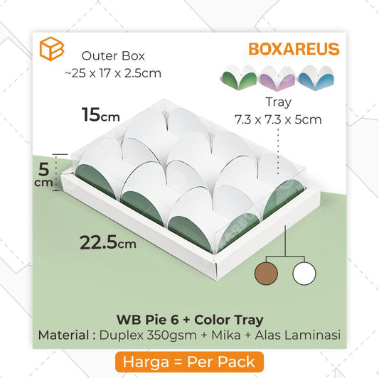 Box Pie isi 6 - WB Pie 6 Alas Idul Fitri (10 Pc)