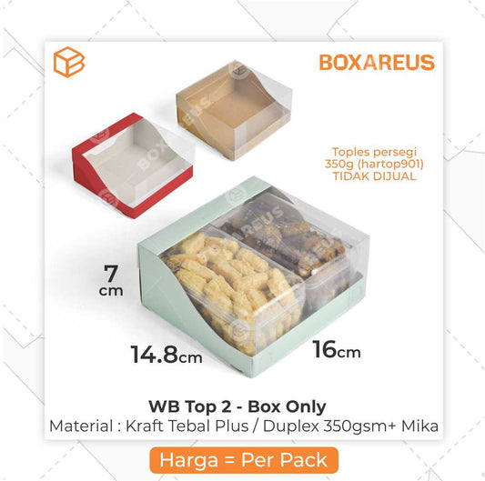 Window Box Toples - WB Top 2 Box Only (10 Pc)