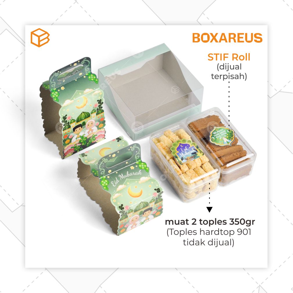Window Box Toples - WB Top2 Green Belt Eid (10 Pc)