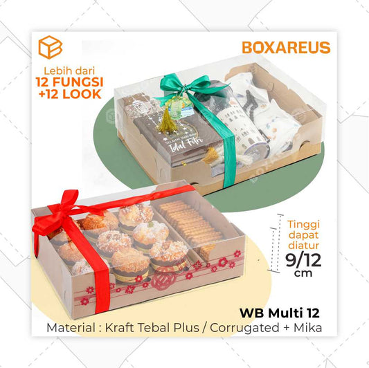 Pudding / Cup Cake Box - WB MULTI 12 (5 Pc)